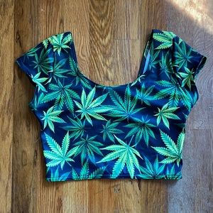 BlackMilk Woah Dude crop top